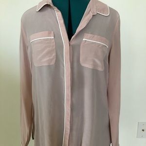Daniel Rainn 100% Silk Blush Pink Button-down